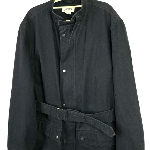 J. Crew Navy Blue Canvas Lightweight Jacket large - Picture 2 of 5